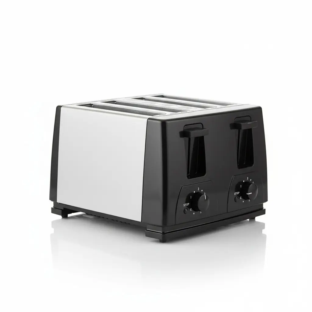 BH-021B Toaster Manufacturer | 4-Slice 4 Independent Slots Stainless Steel | CE RoHS FCM Certified | Juventini Wholesale
